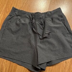 Old Navy Active power soft high rise Go-Dry Women's small Gray Drawstring Shorts